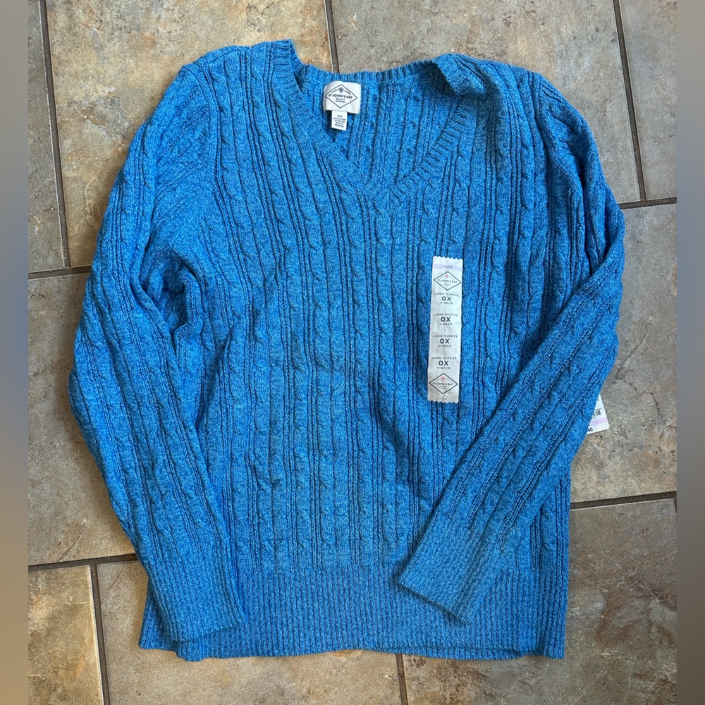 St. John's Bay Vibrant Blue Crewneck Sweater